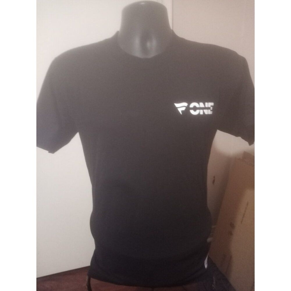 Mens Mitchell & Ness One Logo Print Black Short Sleeve T-Shirt Medium M
